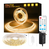 Pautix - Tira De Luces Led Cob De 2700 K, 24 Pies, 24.6ft, R