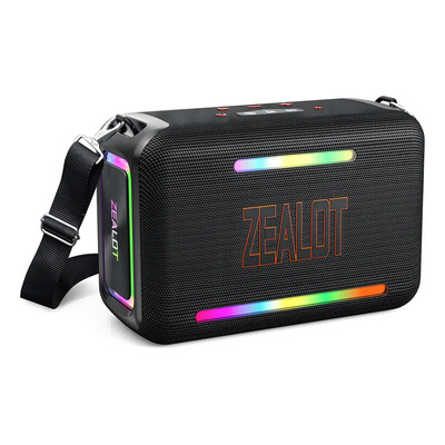 Bocina Bluetooth Portátil Zealot S95 120W Negra Resistente Agua | Envío gratis