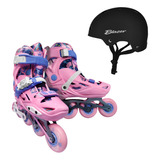 Patines Freeskate Vp Ajustable Bota Dura / Casco