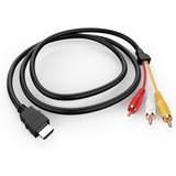 Cable Hdmi A 3 Rca Adaptador Video Macho Tv Led Analogico