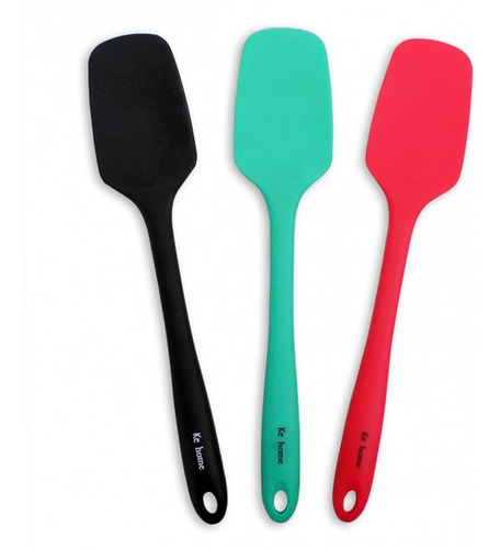 Espatula De Silicone Color Reforçada Colher Kehome 30cm