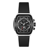 Reloj G-force Original H3994g Cronografo Negro Pla+ Estuche