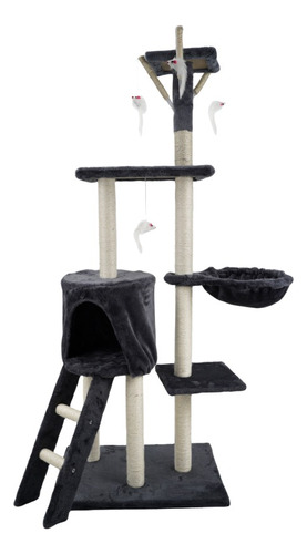 138cm Rascador Torre Árbol Para Gatos Varios Niveles Grande