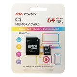 Tarjeta De Memoria Micro Sd 64gb Hikvision Con Adaptador