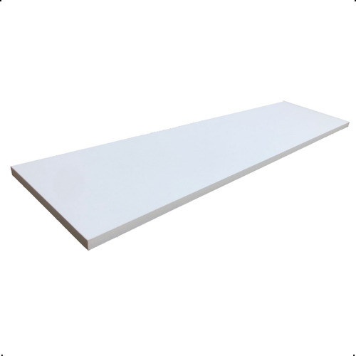 1 Prateleira De Parede Tampo 150x25 Madeira Mdf Branco