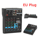 Mezclador Profesional Para Dj Pc Usb Bluetooth 4 Canales