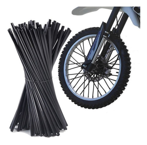 Cubre Rayos Flex Moto Bicicleta 25cm Negro 1racalidad Enxero