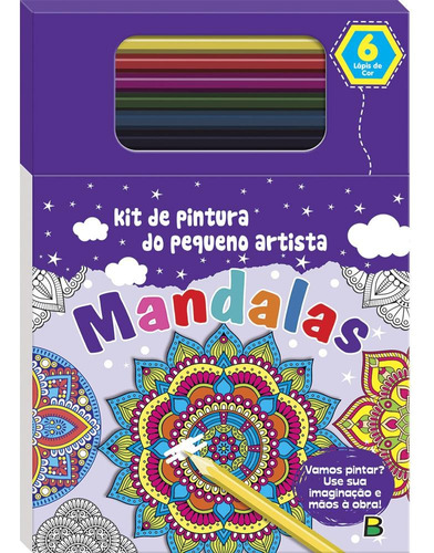 Kit De Pintura Do Pequeno Artista: Mandalas, De Brijbasi Art Press Ltd. Editora Todolivro Distribuidora Ltda., Capa Mole Em Português, 2022