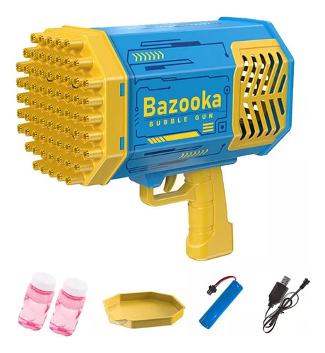 Pistola De Burbujas Bazooka 69 Agujeros