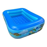 Piscina Inflable Rectangular Acolchada Pequeña Niños 