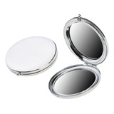 2 Piezas Mini Espejo De Maquillaje Redondo Plegable