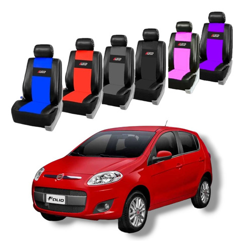 Fundas Cubre Asientos Auto Cuero Ecologico Fiat Palio Novo