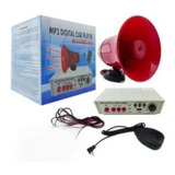 Megáfono Grabador Mp3 Para Auto 12-24 Volt Con Micrófono 