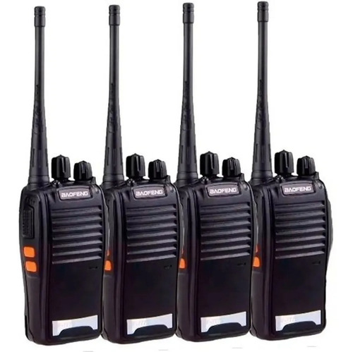 Kit 4 Rádios Comunicador Baofeng 16 Canais
