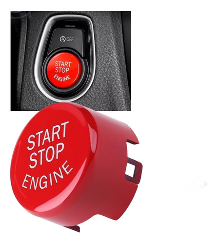 Boton Deportivo Encendido Motor Bmw Rojo Start Stop Engine