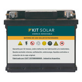 Bateria Solar Estacionaria Plomo Acido 45ah 12v Kit Solar