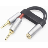 Cable Adaptador 2,5mm Hembra A 2 3,5mm Macho | En Caja
