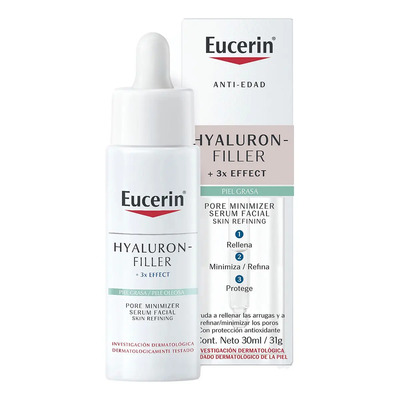 Eucerin Hyaluron-Filler Sérum Facial Anti-Edad, Piel Grasa, Uso Día y Noche, 30 ml | MercadoLibre