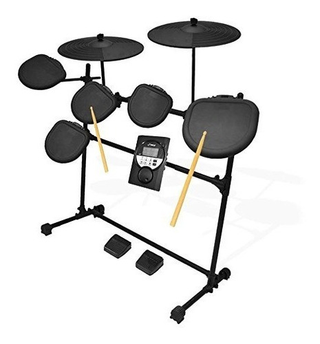 Pyle Pro 9 Piece Electronic Drums Set - Electric Drum Kit W