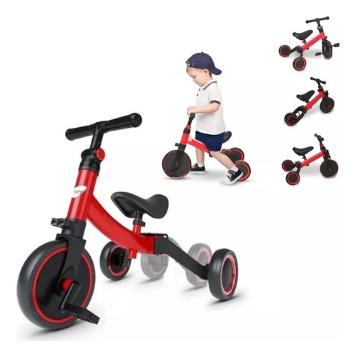 Triciclos Niños Bicicleta Carro De Equilibrio Caminante 3en1
