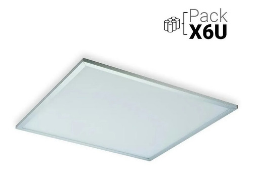 Panel Led 60x60 Cm  48w/45w Cálido/neutro/frío Pack X 6u.