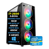 Pc Gamer Intel I7 16gb De Ram Ssd 480gb Gtx 1650 4gb 600wts