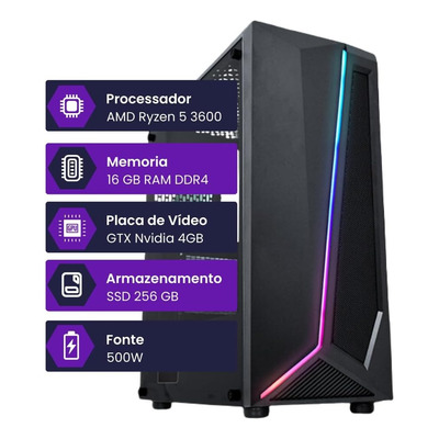 Ryzen 5 3600 Pc Gamer na Black Friday Mercado Livre 2025