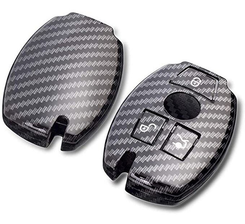Dohon Carbon Fiber Key Fob Cover For Mercedes Benz, Keyless 