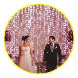 Cortinas Led Blanco Calida 3 X 2 Mts 240 Matrimonios Eventos