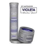 Kit Shampoo E Máscara Matizador Violeta 300ml - Belkit