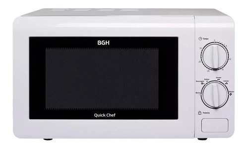 Microondas Bgh Quick Chef B120m20 Blanco 20l 220v