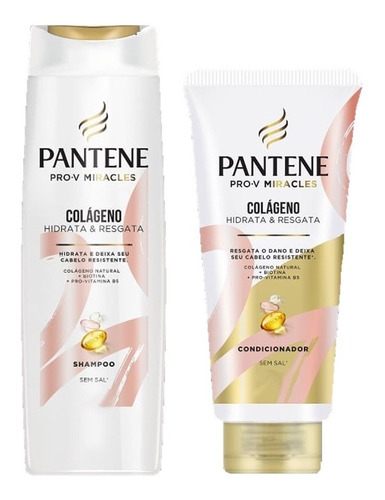 Kit Pantene Shampoo E Condicionador Pro-v Miracles Colágeno