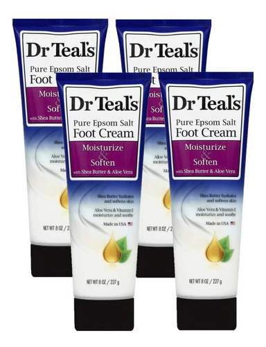 Dr. Teals Pure Epsom Salt Foot Cream Set De   ( 8 Onzas Drtl