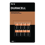 Pilas Cuadradas 9v Duracell Alcalinas Pack De 8 Baterias