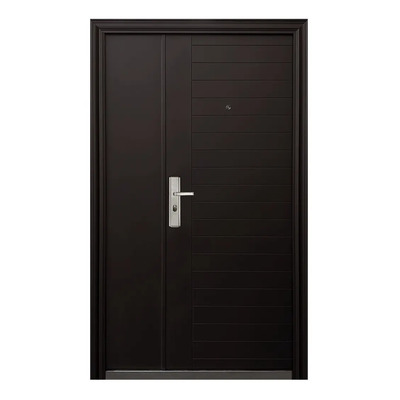 Puerta De Seguridad Sevilla Con Fijo Apert Der Acero 100% Ch Color Chocolate | MercadoLibre