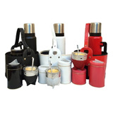 Set Matero Termo Acero 1.2 Lt Mate Azucarera Yerbera Y Bolso