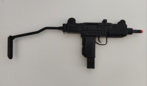 Rifle Submetralhadora Mini Uzi Black De Airsoft Kwc Gbb Co2 