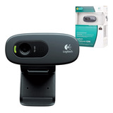 Câmera Webcam Logitech C270 Hd 720p 30fps Microfone Embutido
