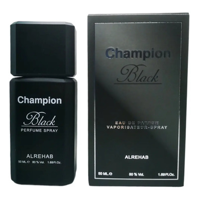 Perfume Al Rehab Champion Black 50ml Spray Hombre Amaderado Edición Limitada | Envío gratis