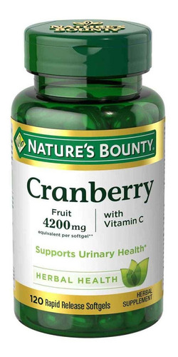 Cranberry 4200mg Nature's Bounty® 120 Cápsulas 06/2020