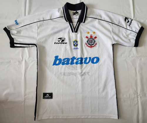 Rara Camisa De Jogo Do Corinthians 1999 Topper #6 Batavo 