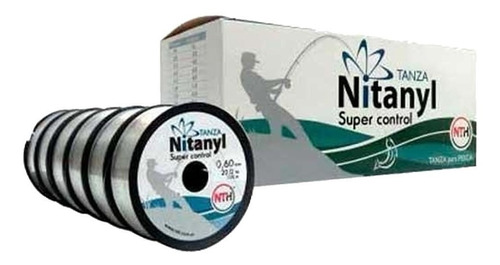 Tanza Pesca Nylon Nitanyl 0.50mm Caja X12 1200m Resiste 16kg Color Transparente