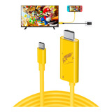 Cable Hdmi A Usb C Para Nintendo Switch Reemplaza Dock 4k Hd