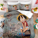 Fundas De Almohada Luffy De Una Pieza Con Estampado De Anime