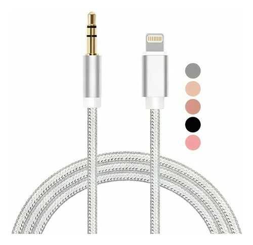 Cable Auxiliar De Audio Para iPhone Lightning A Jack 3.5mm