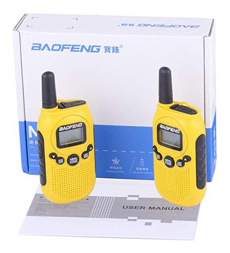 Radios De Comunicacion Baofeng T6 X2 Unidades Amarillo 