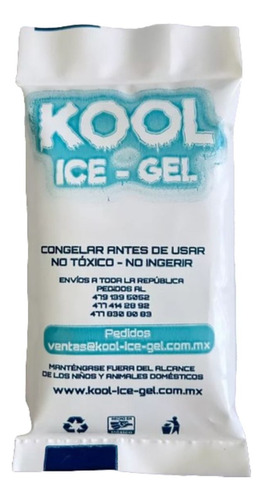Gel Refrigerante Kool Ice Gel 250g Paq 15x20 50 Piezas
