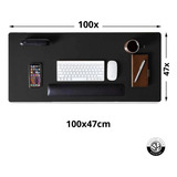 Deskpad Extra Grande 100x47 Mouse Pad Gamer Escritório Pc Of