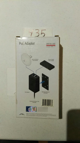 Adaptador Poe Ubiquiti 12w 24vdc Poe-24-12w 