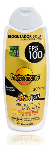 Bloqueador Solar Fps 100 Maxipro Protectone 200 Ml Mayoreo